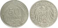 Deutschland / WEIMAR / PROBEPRÄGUNG 50 Pfennig, Kupfer-Zink-Nickel, Rand geriffelt WEIMAR 50 Pfennig Probe,Kupfer-Nickel, Rand geriffelt, f.vz -
