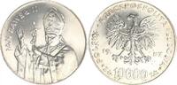 Polen 10000 Zloty 10000 Zloty Silbermünze 1987 Polen, Poland Polen 10.000 Zloty 1987 Johannes Paul -