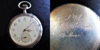 Schweiz, HERREN TASCHENUHR, HERREN TASCHENUHR, Silber, Zifferblattschäden, gute Funktion, ca. 1910, -