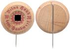 3. Reich Orden Anstecknadel aus Holz, Deine Hand dem Handwert 1935 -