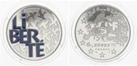 Frankreich 1 Euro, 6,55957 Francs 1 Euro Silbermünze, 6,55957 Francs 2001 Frankreich 2001- Liberte Zertifikat Ka -