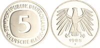 Deutschland / Bundesrepublik 5 Mark 5 DM Kursmünze 1985F TOP-Erhaltung ! Polierte Platte (PP, Proof) -