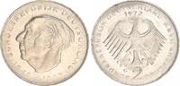 Deutschland 2 DM 2 DM Heuss 1972 G, Fehlprägung,auf halbem geplatzten Schrötling -