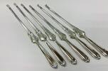 Silber 800 Silber Besteck Set, 800 Silber, Hummberbesteck 6 Stück Gesamtgewicht 179,88g -