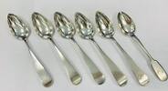 Silber 875 Silber Besteck Set, 875 Silber, 237g, 6 Löffel -