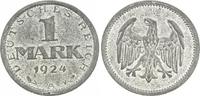 Deutschland/ Weimar 1 Mark zeitgenössische Fälschung Weimar 1 Mark 1924 A, zeitgenössische Fälschung in Zink (4) -