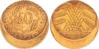 Weimar 50 Pfennig dezentriert Fehlprägung: 50 Pfennig 1924 A 20-25 % dezentriert, -