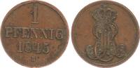 Braunschweig-Calenberg-Hannover 1 Pfennig Braunschweig-Calenberg-Hannover, Ernst August (1837-51), 1 Pfennig 1845 B -