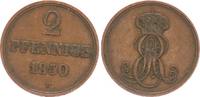 Braunschweig-Calenberg-Hannover 2 Pfennig Braunschweig-Calenberg-Hannover, Ernst August (1837-51), 2 Pfennige 1850 B -
