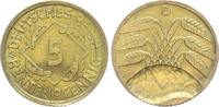 Deutschland / Weimar 5 Pfennig Fehlprägung Weimar 5 Pfennig D München Fehlprägung ohne Jahr: 25% incuse geprägt -