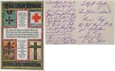 Kaiserreich Postkarte Die vier Kreuze Postkarte Die vier Kreuze -
