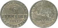 Braunschweig-Calenberg-Hannover 6 Pfennig Braunschweig-Calenberg-Hannover 6 Pfennig 1847 B Königreich Hannover -