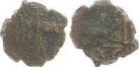 Antike / Byzanz Bronze Follis Constans II 641-668n.Chr. ss -