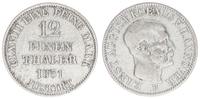 Hannover Königreich - Altdeutschland 1/12 Taler Königreich Hannover Ernst August - 1/12 Taler 1851 B -