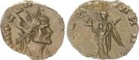 Antike / Römische Kaiserzeit/Claudius II Antoninian, Claudius Gothicus Antoninian RS Victoria n.l. stehend, VICTORIA AVG -