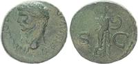 Antike / Römische Kaiserzeit / Claudius As Claudius As mit Rückseitendarstellung Minerva mit Speer und Schild n.r. stehend -