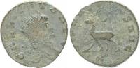Antike / Römische Kaiserzeit/Gallienus Antoninian, Gallienus Silber-Antoninian RS. DIANAE CONS AUG, Hirsch n.l. stehend -
