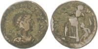 Antike / Römische Kaiserzeit / Arcadius AE 4 Arcadius Ostreich Victoria n.l. gehend, SALVS REI PVBLICAE -
