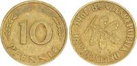 Deutschland 10 Pfennig Fehlprägung 120 Grad Stempeldrehung BRD 10 Pfennig 1966 G Fehlprägung: 120 Grad Stempeldrehung nach rechts -