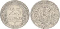 Deutschland / Kaiserreich 25 Pfennig Kaiserreich 25 Pfennig J.18 1909 F -