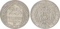 Deutschland / Kaiserreich 25 Pfennig Kaiserreich 25 Pfennig J.18 1909 D -