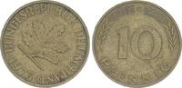 Deutschland 10 Pfennig 10Pf. J.383 Fehlprägung Stempeldrehung, ss -