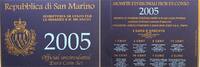 San Marino Offizieller Kurssatz 1 Cent bis 5 Euro Offizieller Kurssatz San Marino 1 Cent bis 5 Euro Silber(!) 2005 -