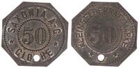 Glöthe 50 Pfennig Glöthe, Saxonia AG, 50 Pfennig, gelocht -