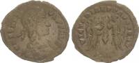 Antike/Römische Kaiserzeit/ Constantius II Follis Bronze AE3 Constantius II RS 2 Victorien halten Kränze und Palmzweig -