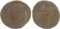 Antike / Römische Kaiserzeit / Helena Bronze Helena Bronzemünze Teilfollis Büste n.r., Pax n.l. stehend PAX PVBLICA -