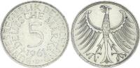 Deutschland BRD 5 DM 5 DM Silber Kursmünze 1961 D Heiermann -