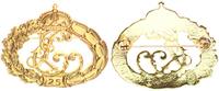 Deutschland / Kaiserreich Göde Medaille Späte Sammleranfertigung Hessen-Darmstadt, Jubiläums Erinnerungszeichen für die Adjutantur -