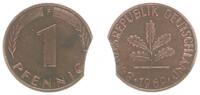 BRD Fehlprägung 1 Pfennig Zainende BRD Fehlprägung 1 Pfennig 1969F Zainende -