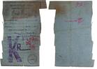 Deutschland / Polen / Getto Litzmannstadt Brotkarte mit Abschnitten Getto Litzmannstadt Brotkarte mit Abschnitten NO 166283 -