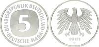 Deutschland / Bundesrepublik 5 Mark 5 DM Kursmünze 1981 G TOP-Erhaltung ! Polierte Platte (PP, Proof) -