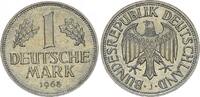 Deutschland 1 Mark BRD 1 DM 1968 J seltene Kursmünze (12) -