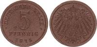 Deutschland / WEIMAR / PROBEPRÄGUNG Hartpappe Probe für ein 5 Pfennig Stück WEIMAR Pergament Hartpappe Probe für ein 5 Pfennig Stück 1915 A -