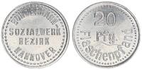 Hannover Marke Flaschenpfand Hannover Bundesbahnsozialwerk Bezirk Hannover , 20 Pfennig Flaschenpfand -