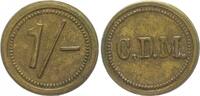 Kolonien Deutsch-Südwestafrika Messingmarke zu 1/- Deutsch-Südwestafrika Oranje/Lüderitz Wertmarke zu 1/- der Diamantenmine CDM (3) -