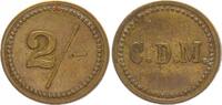 Kolonien - Deutsch Südwestafrika Messingmarke zu 2/- Deutsch-Südwestafrika Oranje/Lüderitz Wertmarke zu 2/- der Diamantenmine CDM -