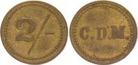 Kolonien - Deutsch Südwestafrika Messingmarke zu 2/- Deutsch-Südwestafrika Oranje/Lüderitz Wertmarke zu 2/- der Diamantenmine CDM (2) -