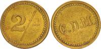 Kolonien - Deutsch Südwestafrika Messingmarke zu 2/- Deutsch-Südwestafrika Oranje/Lüderitz Wertmarke zu 2/- der Diamantenmine CDM (3) -