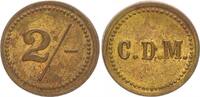 Kolonien - Deutsch Südwestafrika Messingmarke zu 2/- Deutsch-Südwestafrika Oranje/Lüderitz Wertmarke zu 2/- der Diamantenmine CDM (5) -