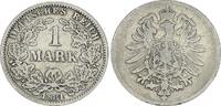 Deutsches Kaiserreich 1 Mark 1 Mark 1881 G -