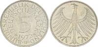 Deutschland BRD 5 DM 5 Mark 1972 D Heiermann Silber Kursmünze -