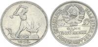 Russland 1 Poltinnik Silber -