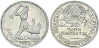 Russland 1 Poltinnik Silber -