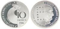Frankreich 10 Francs Silber 1986 Frankreich 10 Francs 1986, Robert Schumann, PP KM 958b -