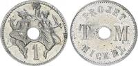 Frankreich 1 Centimes Probe Republik Frankreich 1 Centimes (1889) Probe in Reinnickel -