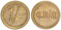 Kolonien Deutsch-Südwestafrika Messingmarke Oranje/Lüderitz Wertmarke zu 1/- der Diamantenmine CDM -